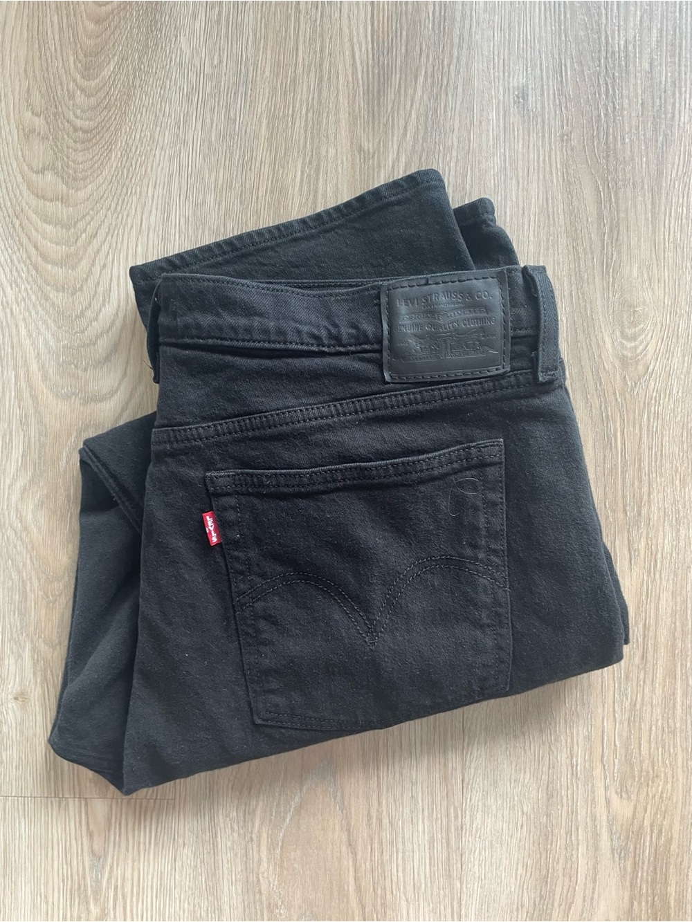 Levi's Wedgie Straight Black Jeans